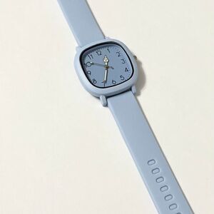 Ladies Quartz Watch With Stainless Steel Case & Silicone Band